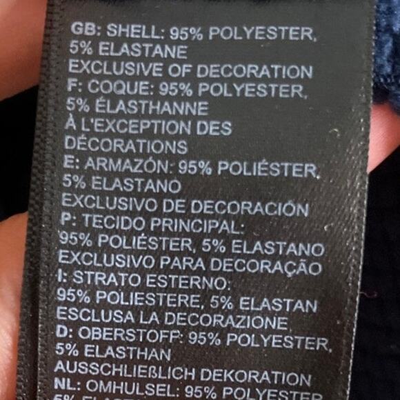 The North Face Womens Sweatshirt Navy Blue 1/4 Zip Mock Long Sleeve Stretch XXL - Picture 7 of 12